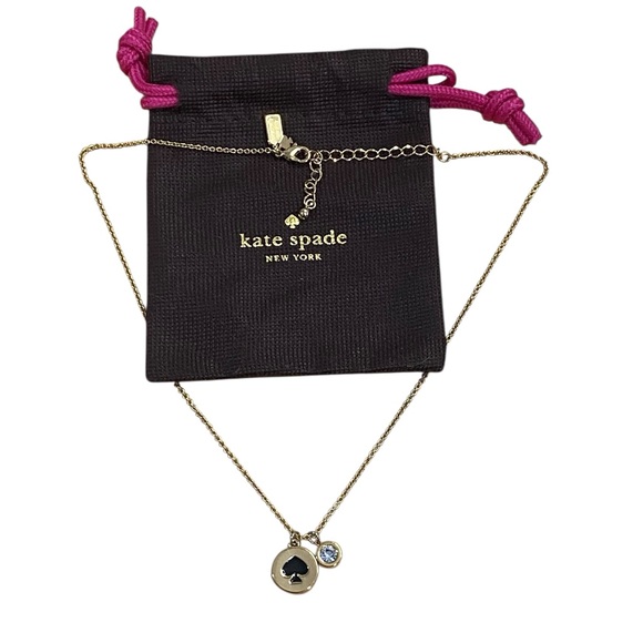 kate spade Jewelry - Kate Spade Spot the Spade Goldtone Necklace
